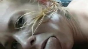 Blond prostitute loves that dick