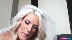Bride eats cum