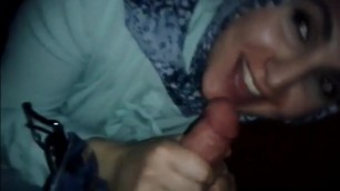 Turkish hijabi girl nice blowjob