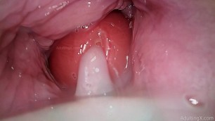 Camera in Vagina, Cervix POV, "creampie