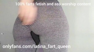 Farting on your Face - Stinky Farts - Farts Fetish - Farting in my Leggings - Big Ass Gassy Girl
